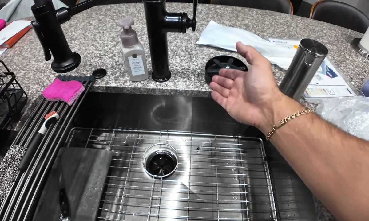 Black kitchen sink drain and faucet parts for faucet & sink repair in Fountain Hills